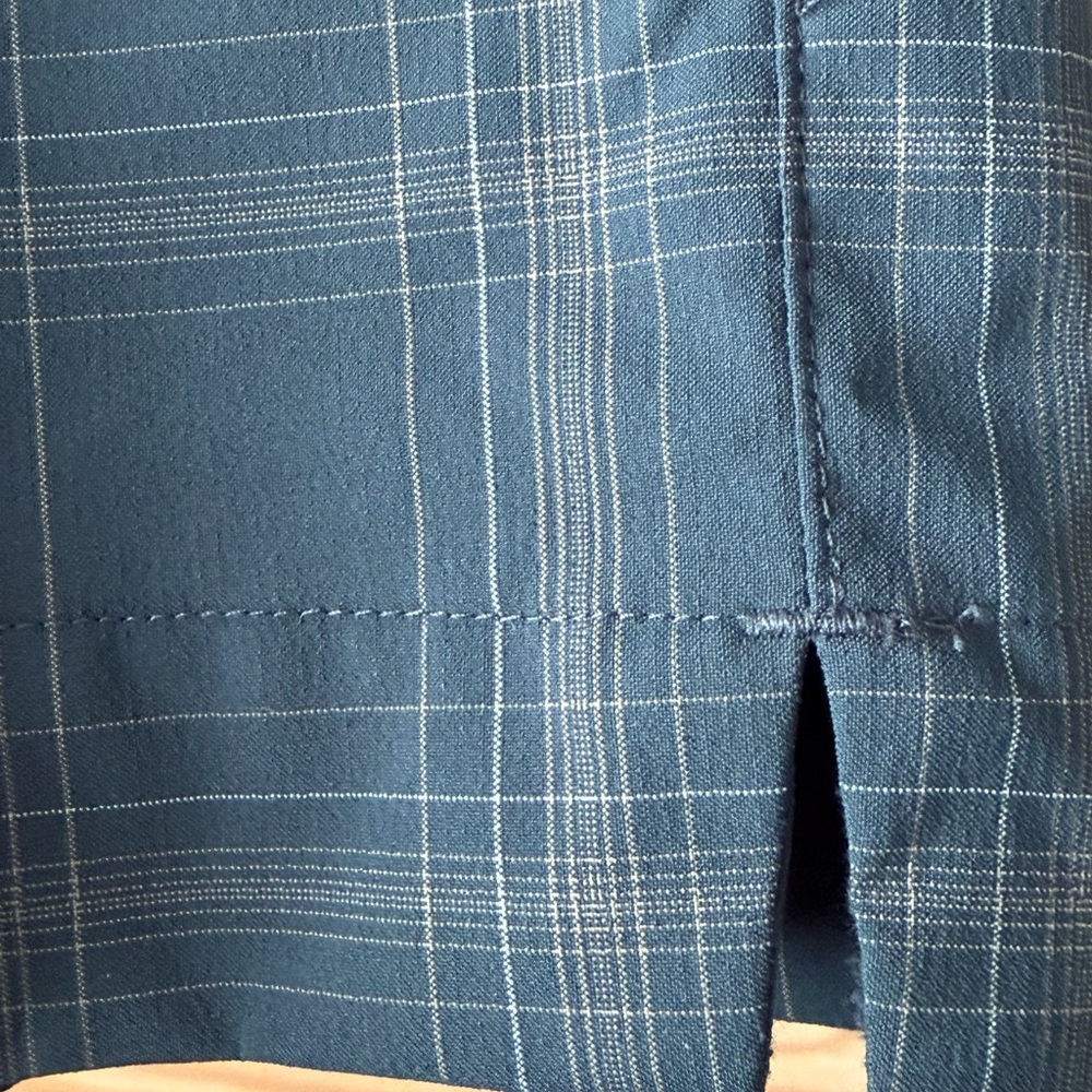 Nike Dri-FIT Men's Gray Blue Plaid Golf Pants Size: 33/30. - Picture 2 of 9